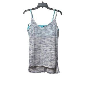 Ultra Flirt Juniors' Printed High-low Tank with Strappy Bralette, Sz. XL